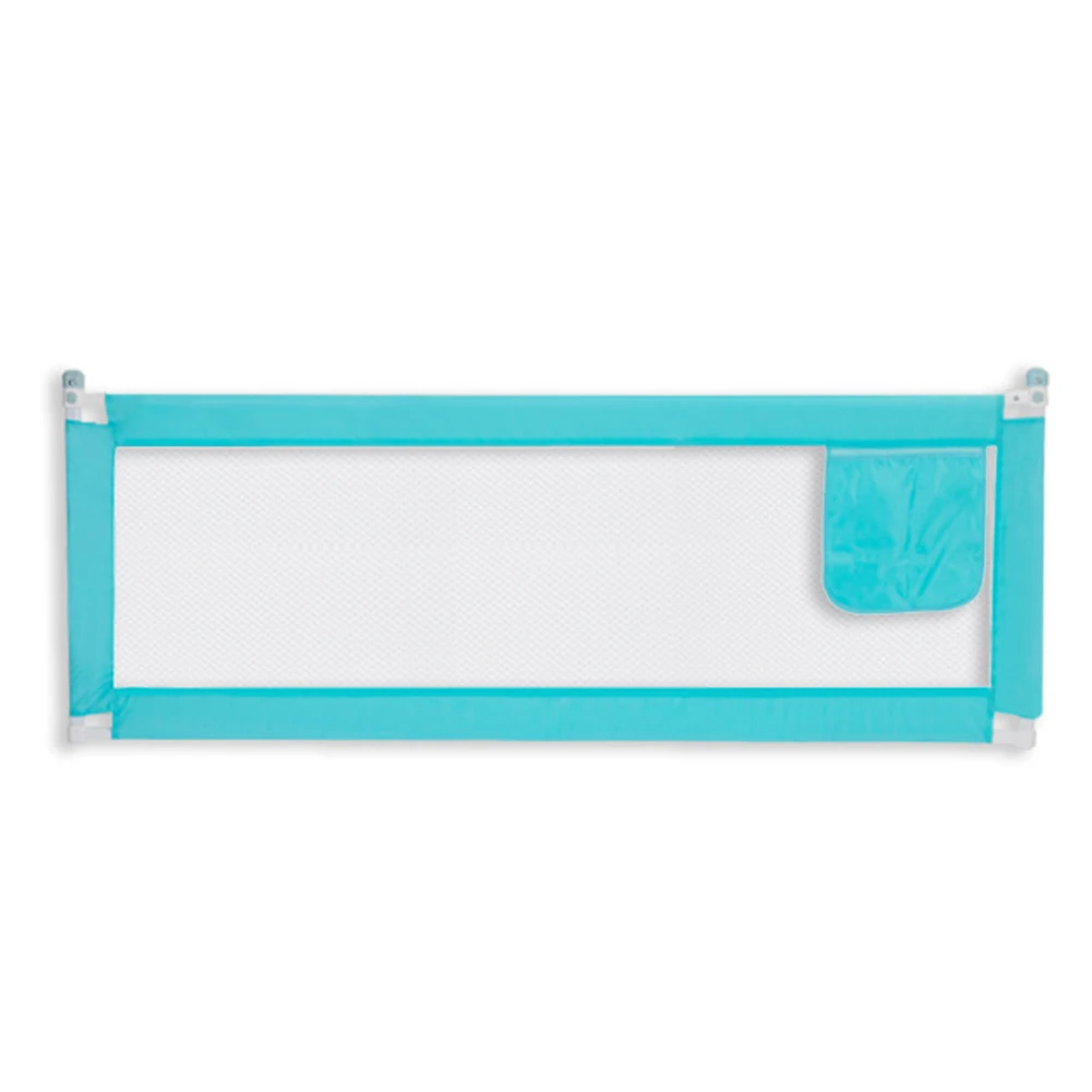 blue 200x80cm Kidlove Двойные кнопки вертикальная подъемная кровать забор игры ворота безопасности для детей младенец - Цвет: blue 200x80cm