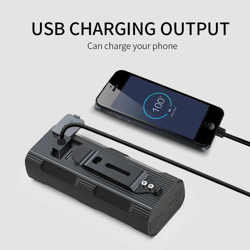 NATFIRE NP23 USB Перезаряжаемые велосипед светильник светодиодный 5200 мА/ч долгий срок