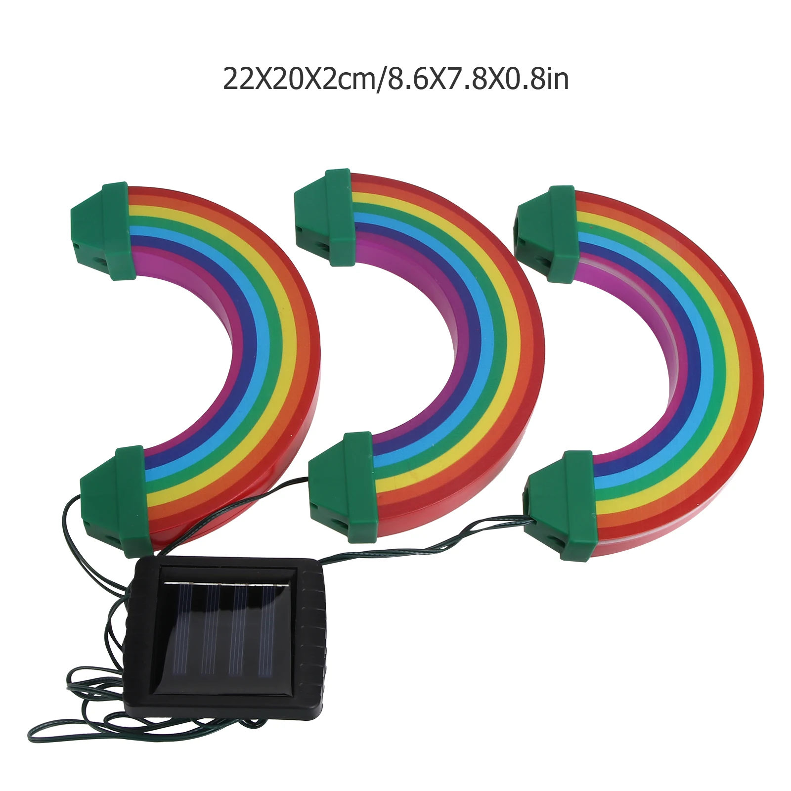 

Rainbow Shape Solar Energy Ground Lamp Outdoor Lawn Solar Light Waterproof Garden Landscape Courtyard Porch Decoration