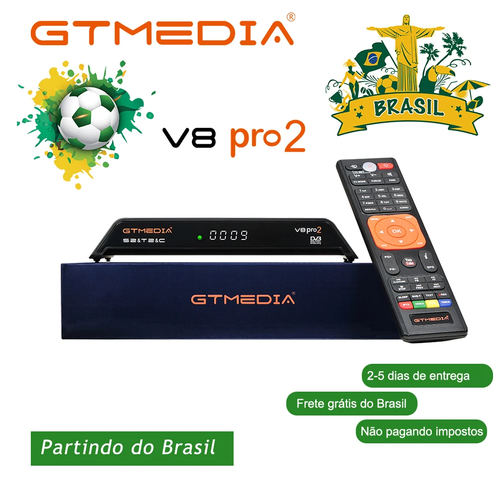 В наличии сейчас Gtmedia V8 Pro2 DVB S/S2/S2X + T/T2/кабель (J83.A/B/C)/ISDBT bulit в WIFI Поддержка Full PowerVu DRE &