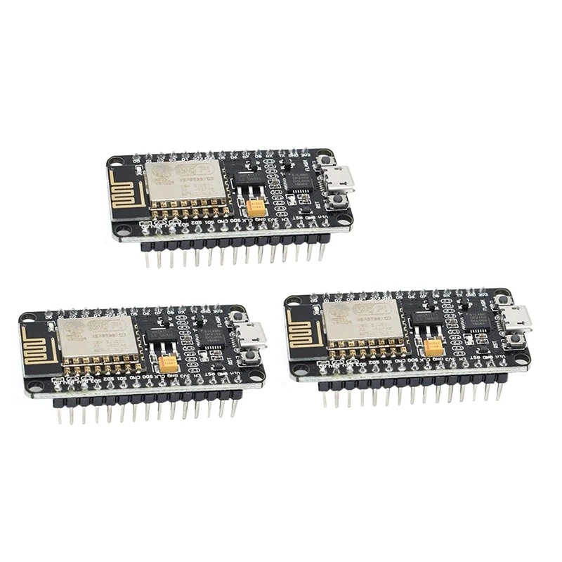 

ESP8266 ESP-12E интернет Wi-Fi макетная плата с открытым исходным кодом, последовательный беспроводной модуль отлично работает для Arduino IDE (3 шт.)