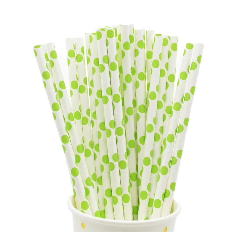 25pcs Green 25 шт. «Рассвет Справедливости» Золотое Сердце Звезда фольга полосатая бумага соломинки Рождественское украшение для вечеринки счастливые новогодние поставки вечерние блага - Цвет: 25pcs Green