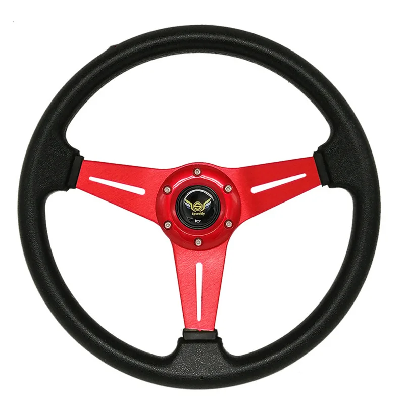Универсальные автомобильные гоночные рулевые колеса 14 дюймов 350 мм сталь/ПВХ