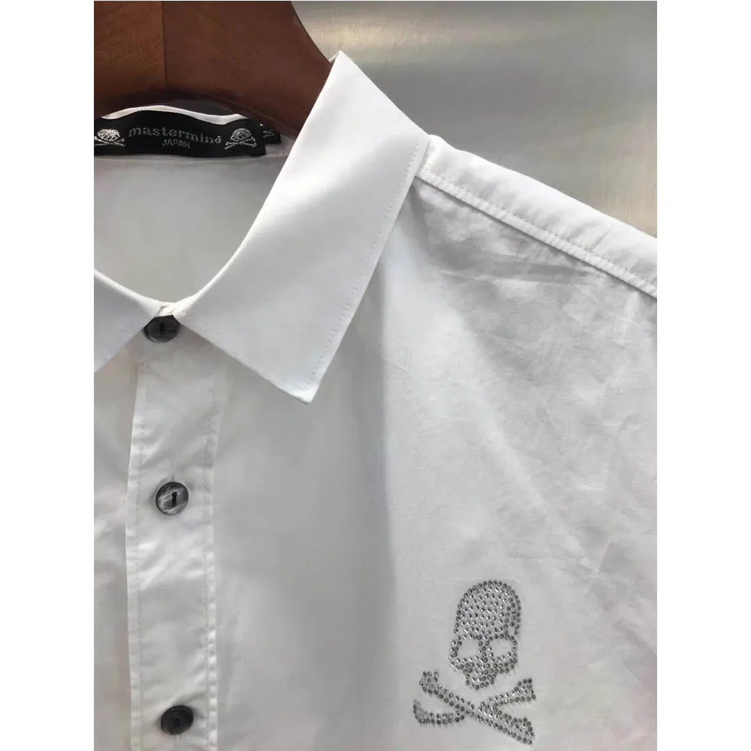 Мужские футболки Mastermind World t-shirt лучшее качество бурение логотип Mastermind тройники Япония Harajuku топы для женщин
