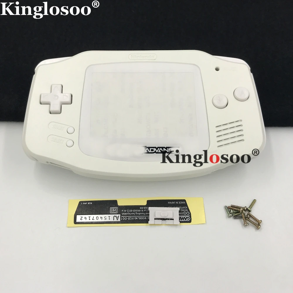 Полная белая крышка корпуса Замена для игровой мальчик Advance GBA корпус консоли с