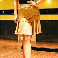lady latin dance fishtail skirt tassel fringe dress salsa tango ballroom rumba 904 a785