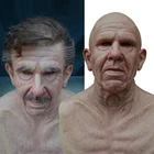 Новый супер симулятор Хэллоуин Взрывная модель старый человек 3D парик маска головной убор реквизит