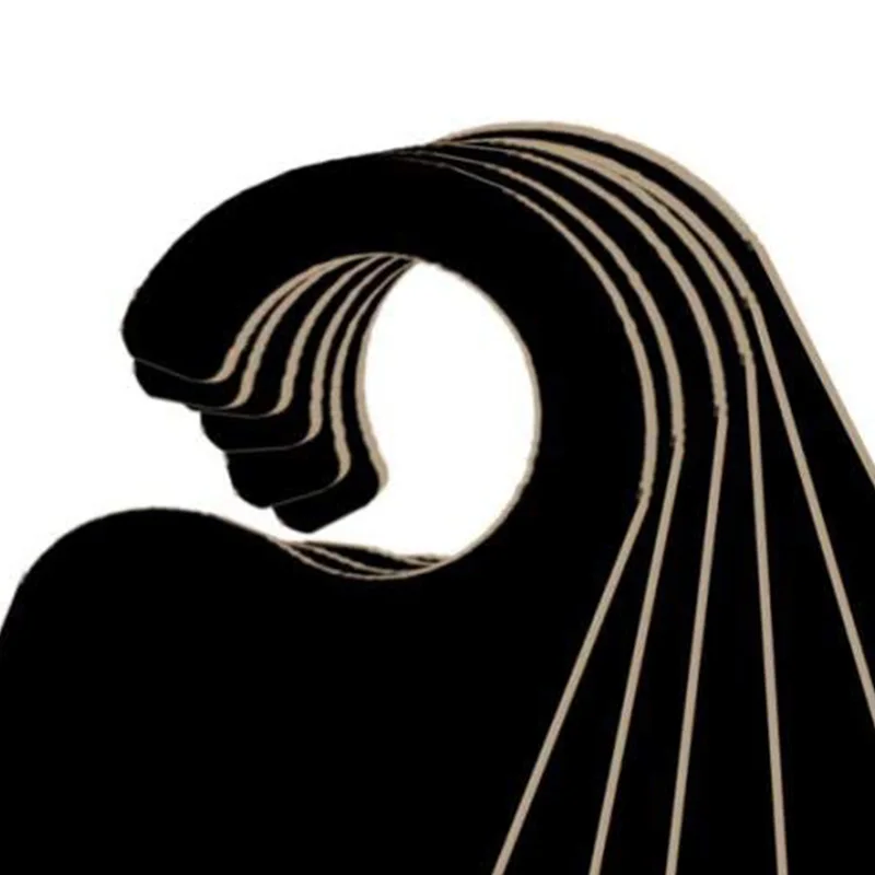 

6 Pcs Wooden Door Sign Hanger Mini Double-Sided Wood Blackboard Chalkboard Message Notes Memo Board Door Knob Hanger Sign, Black