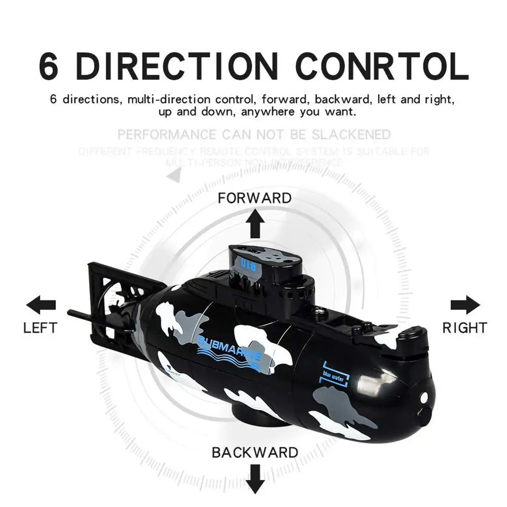 Радио пульт дистанционного управления электрический мини RC Подводная лодка