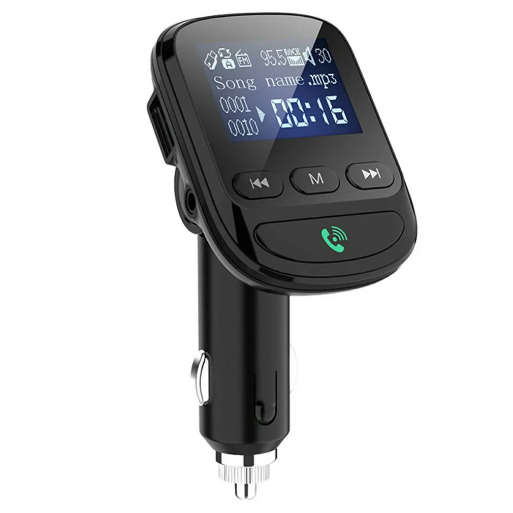 

Multi-function Car FM Transmitter MP3 Player Wireless Adapter Hands-free Car Kit Modulator With USB Quick Charge QC3.0 Durable