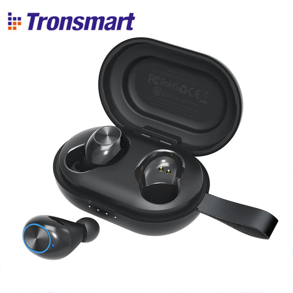 Enlarge New Version Tronsmart Spunky Beat Bluetooth Earphone aptX with Qualcomm Chip Wireless Earbuds Voice Assistant Touch Control