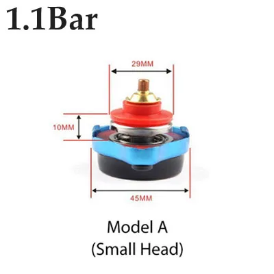 Small Head 1.1BAR 1.3Bar универсальные автомобильные запчасти автомобильный резервуар для воды давление крышка термометр охлаждающей жидкости Датчик температуры воды метр крышка радиатора для машины - Цвет: Small Head 1.1BAR