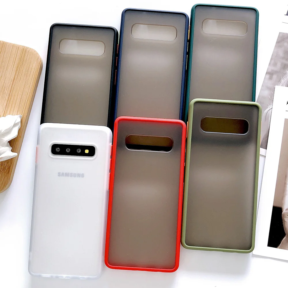 

Matte Hit Color Case For Samsung S20 Plus S10e S9 S8 Note 10 Pro Note 8 9 A51 A71 Cases Shockproof Protective Cover Capa Fundas