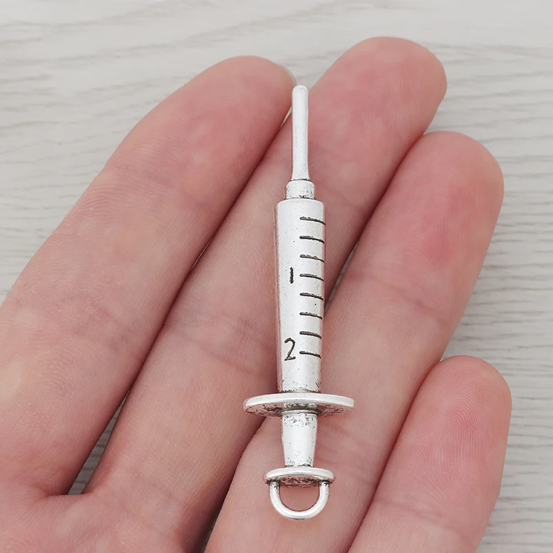 Подвески в виде шприца для медицинских инъекций 3D 10 шт. подвески медсестер и
