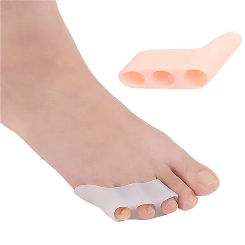 1Pair New Arrivals Double Toe Separator Foot Care 3 Hole Small Orthopedic Protection Pedicure Tools | Красота и здоровье