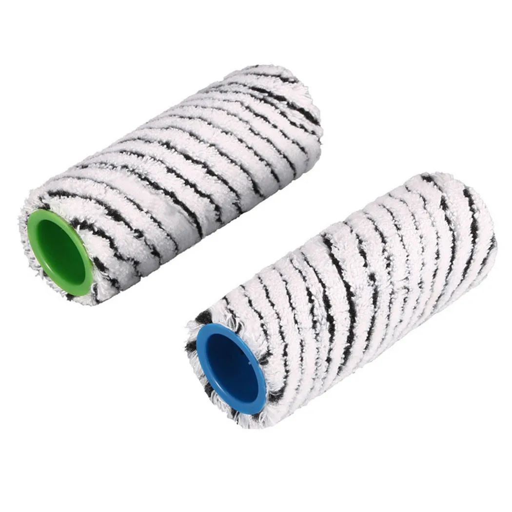 

4 Pieces Gray + Black Stone Roller Set For Hard Floor Cleaner For Karcher FC 7 Replacement Attachment