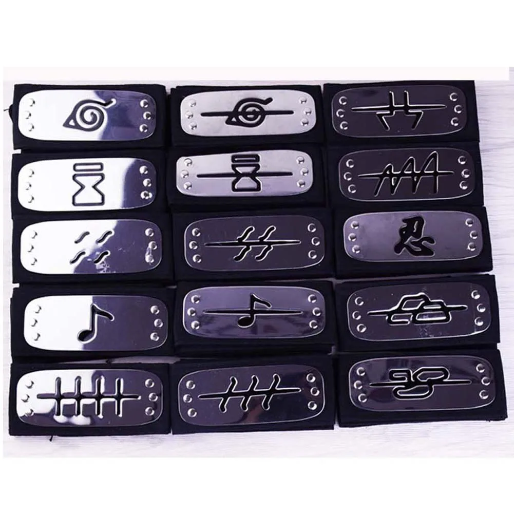 

Anime Cosplay Headband Leaf Village Logo Konoha Uchiha Itachi Kakashi Akatsuki Members Costume Accessories