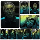 Жестяная вывеска из игры кальмар, популярный металлический постер для фильмов, современное искусство волшебной стены, стиль ретро, кафе, кинотеатр, домашний винтажный Декор