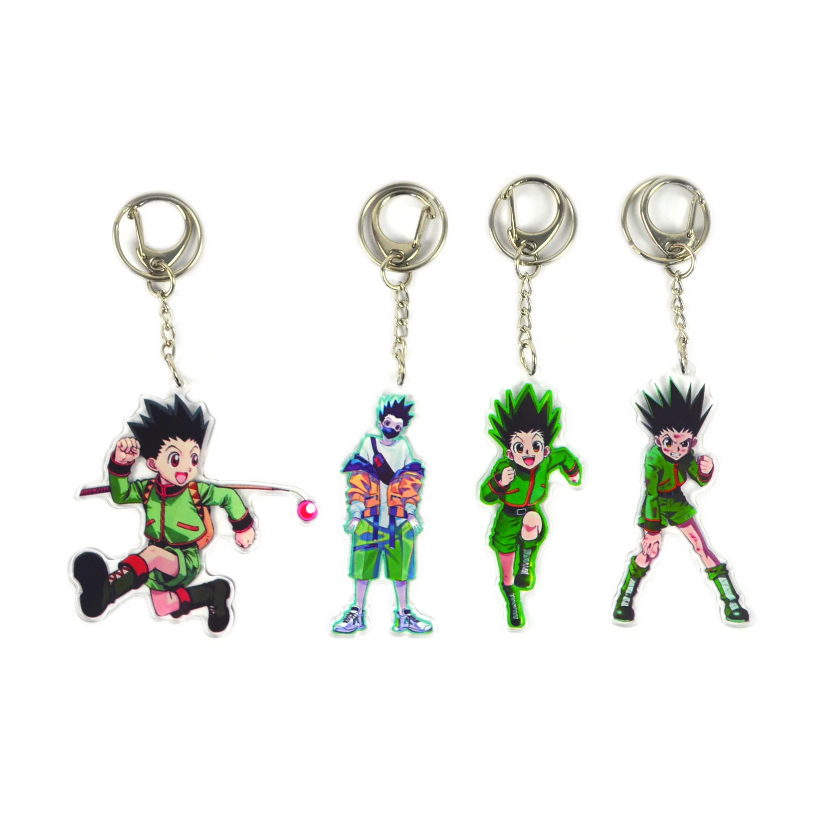 

Hot Anime HUNTER X HUNTER Keychain Killua Irumi Hisoka Acrylic Figure Pendant Keychain Collection Model Cosplay