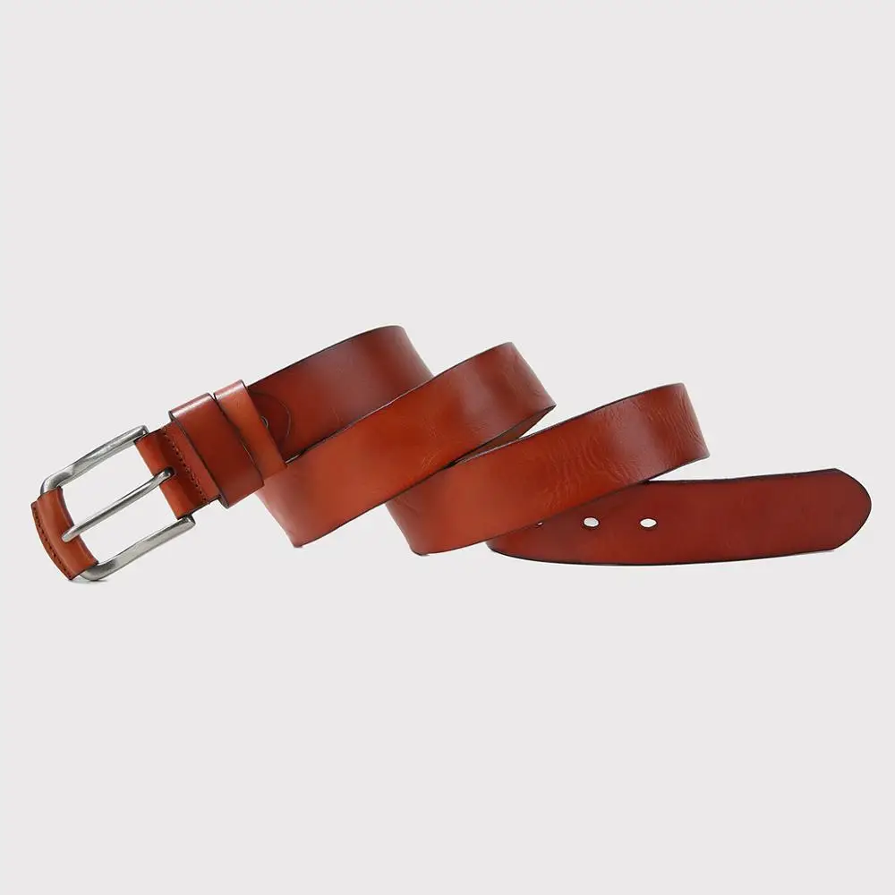 Ремень мужской из натуральной воловьей кожи Роскошный дизайнерский модный