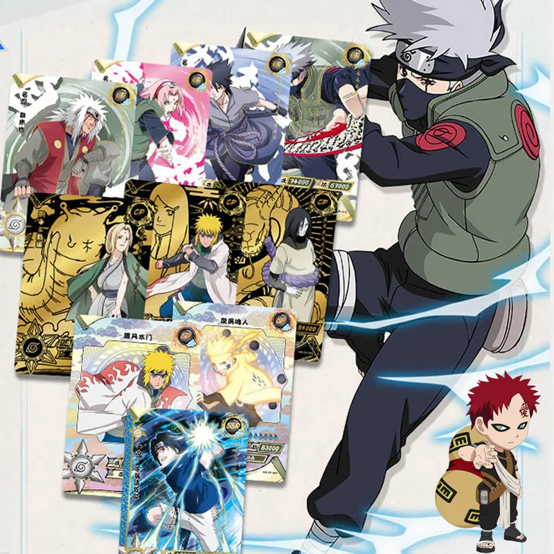 Открытки из аниме Наруто коллекция мультфильмов Хокаге игровая карта Uchiha сасуке