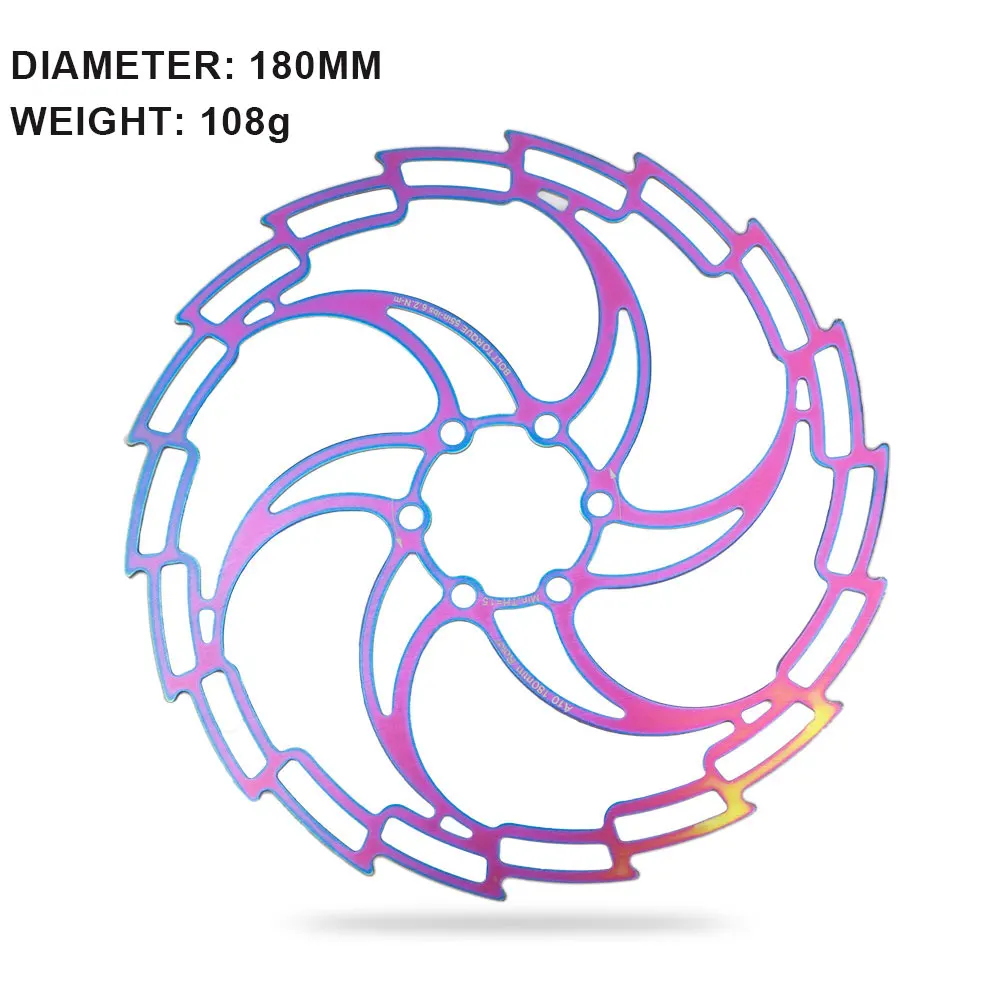 

High Quality Colorful Hollow Disc Super Light Bicycle Disc 160/180/203MM For Road Bike Six Nail Brake Pads Bicycle Accessories
