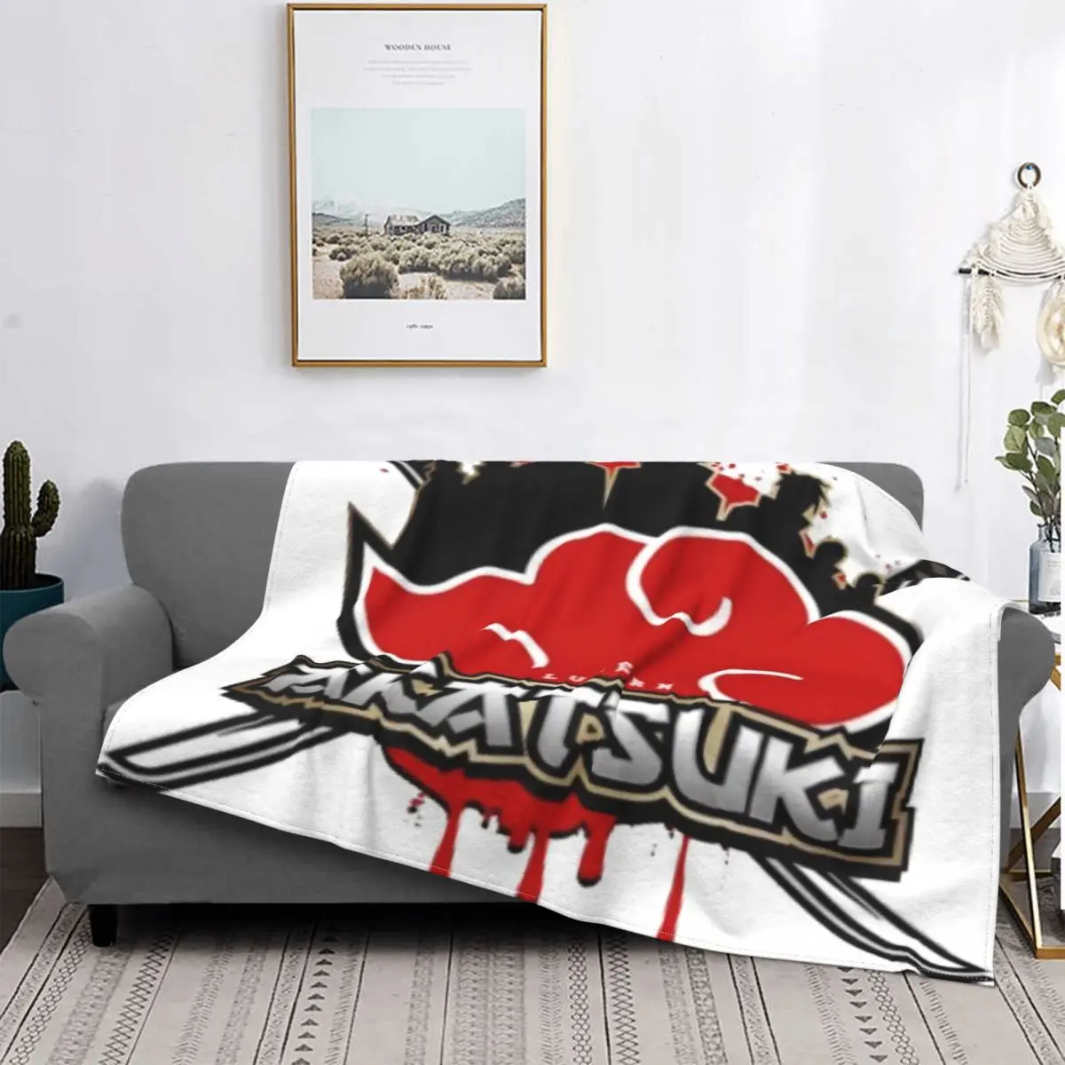 

Akatsuki 69 Blanket Bedspread Bed Plaid Anime Plush Plush Hoodie Bathrobes