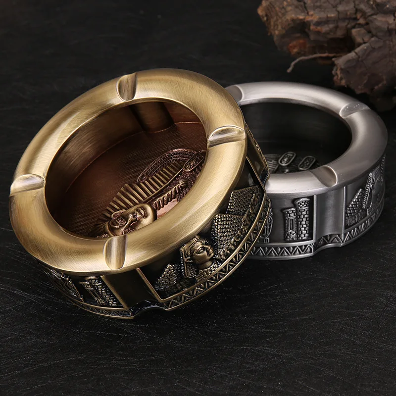 

Новинка 2021, египетская пепельница из цинкового сплава, фигурка Фараона Кармен, креативный Европейский Стиль, аксессуары для рукоделия, подарки