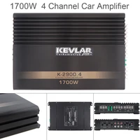 1700w class ab digital car power amplifier 4 channel aluminum alloy high power car stereo amplifiers for auto home theater