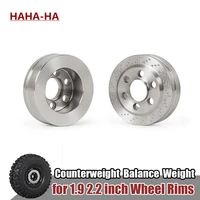 stainless steel counterweight balance weight for 1 9 2 2 inch wheel trx4 trx6 axial scx10 90046 axi03007