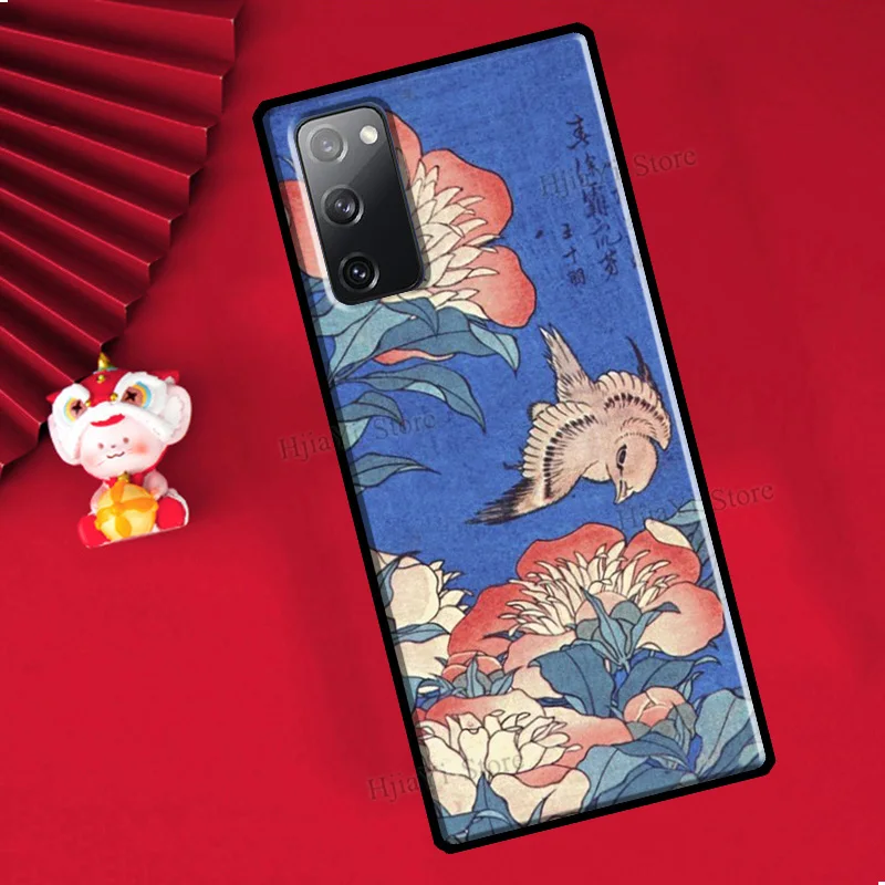 Чехол с японской птицей для Samsung Galaxy S21 FE S20 S8 S9 S10 S22 Plus Note 20 Ultra 10 | Мобильные
