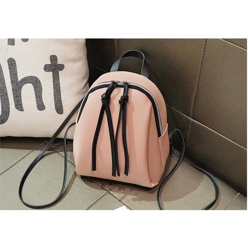 Новинка 2019 женская сумка через плечо маленький рюкзак двойная молния с