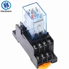 MY4NJ 14PIN 4DPDT электронное Микро Мини электромагнитное реле 5A катушка с разъемом PYF14A DC 24V AC110V 220V