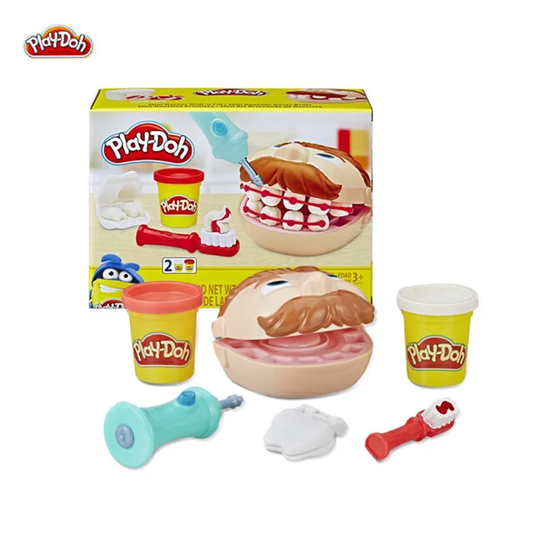 Hasbro Play Doh глина цветная грязь притворяться маленький набор для стоматолога дети