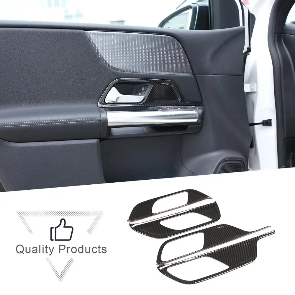 

Для Mercedes Benz B Class W247 B200 2019-2020, АБС-пластик, углеродное волокно, стиль детской отделки, рамка, автомобильные аксессуары