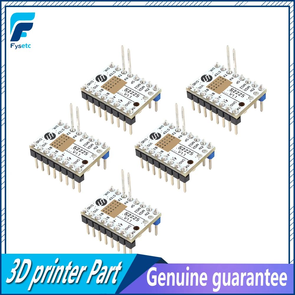 4 шт. TMC S2225 V1.1 Замена TMC2208 TMC2209 шаговый двигатель драйвер Stepsticks бесшумный 256