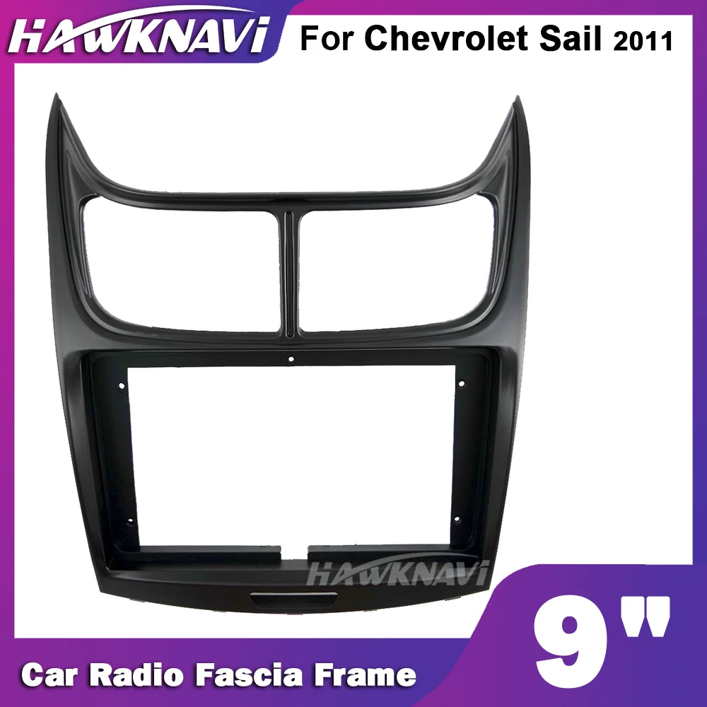 

Hawknavi 9 Inch 2 Din Car Radio Fascia Frame For Chevrolet Sail 2011 Automotive Stero Interior Accessory Panel Fitting Kit