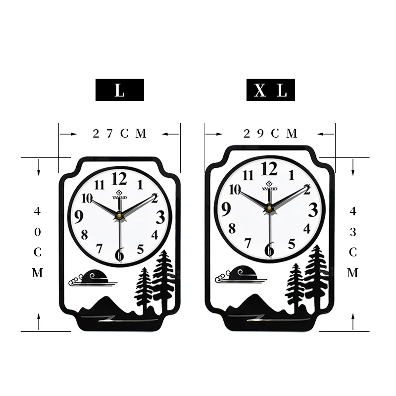 Современные акриловые настенные часы 3D тихие кварцевые украшения для кухни