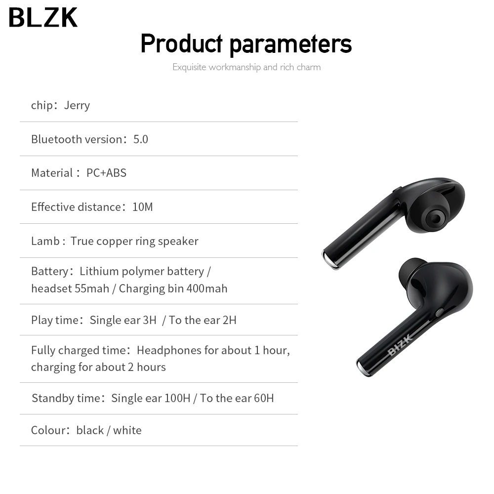 Мини TWS V5.0 беспроводные наушники Bluetooth наушники 3D стерео звук наушники с двойным микрофоном и зарядным устройством