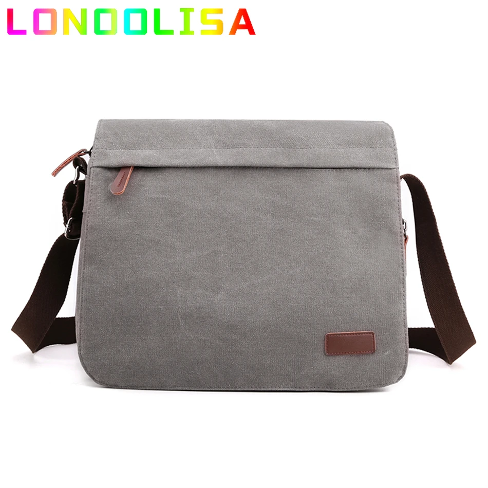 

Men's Large Capacity Laptop Bag Casual High Quality Canvas Shoulder Crossbody Bags for Women 2021 New Luxury Purses and Handbags