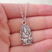 new ganesha necklace women men pendant chain necklace hindu elephant god ganesh religion jewelry gifts