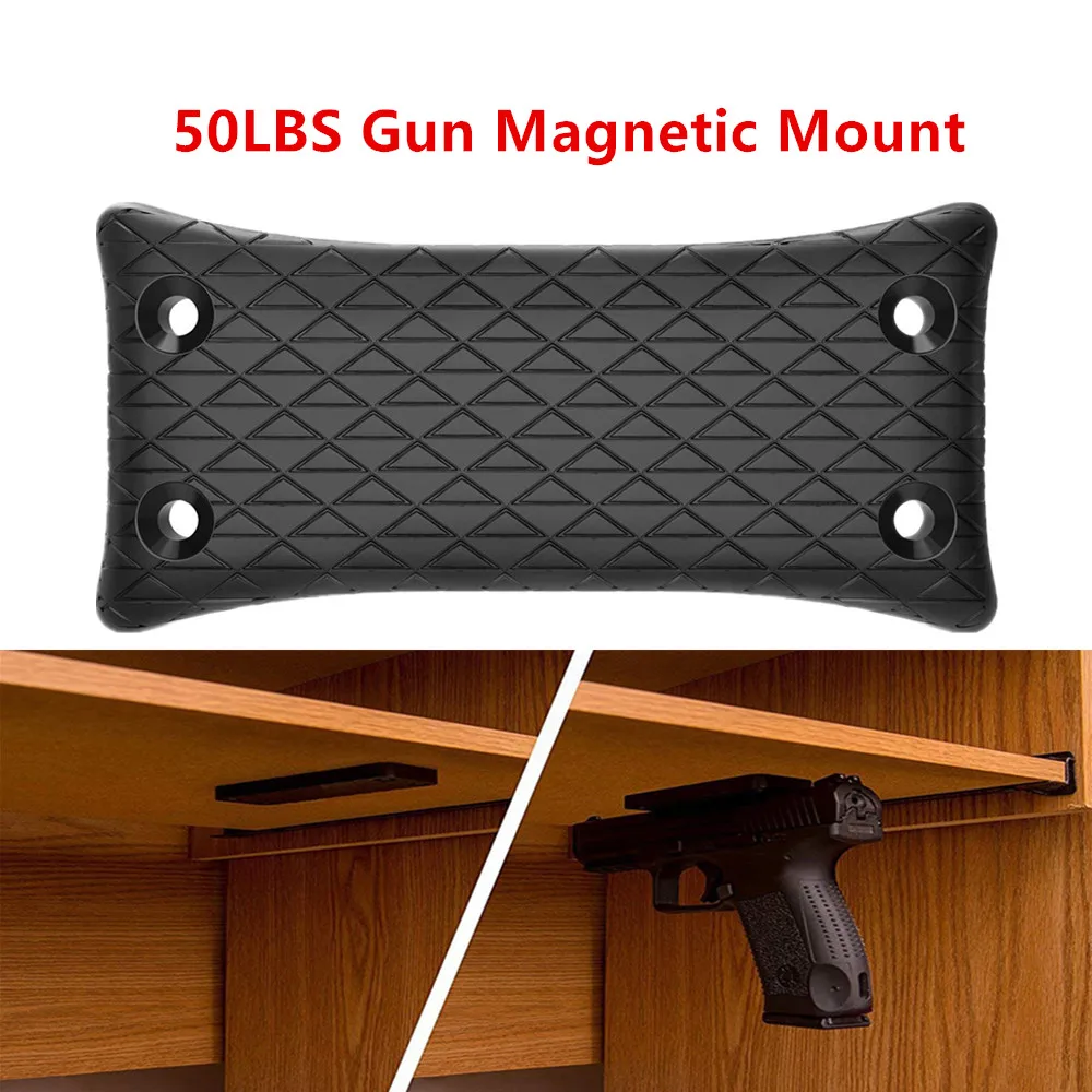 

MAGORUI 50lbs Gun Magnet Mount Rubber Coated Fits Handguns Airguns Rifle Holder Magnetic Mount Holster