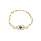 925 серебряный цвет 2018 кольцо на удачу СГЛАЗА cz Вечность Обручальное Кольцо Милая девочка Женщины циркониевые кольца на палец сглаза