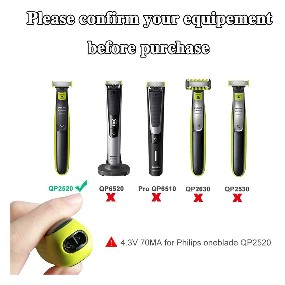 Адаптер питания для Philips Norelco OneBlade QP2520 QP2521 QP2523 | Электроника