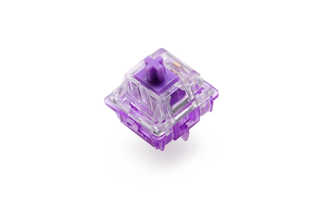 everglide switch crystal purple mx stem with purple mx stem for mechanical keyboard 5pin 45g tactile similar to holy panda free global shipping