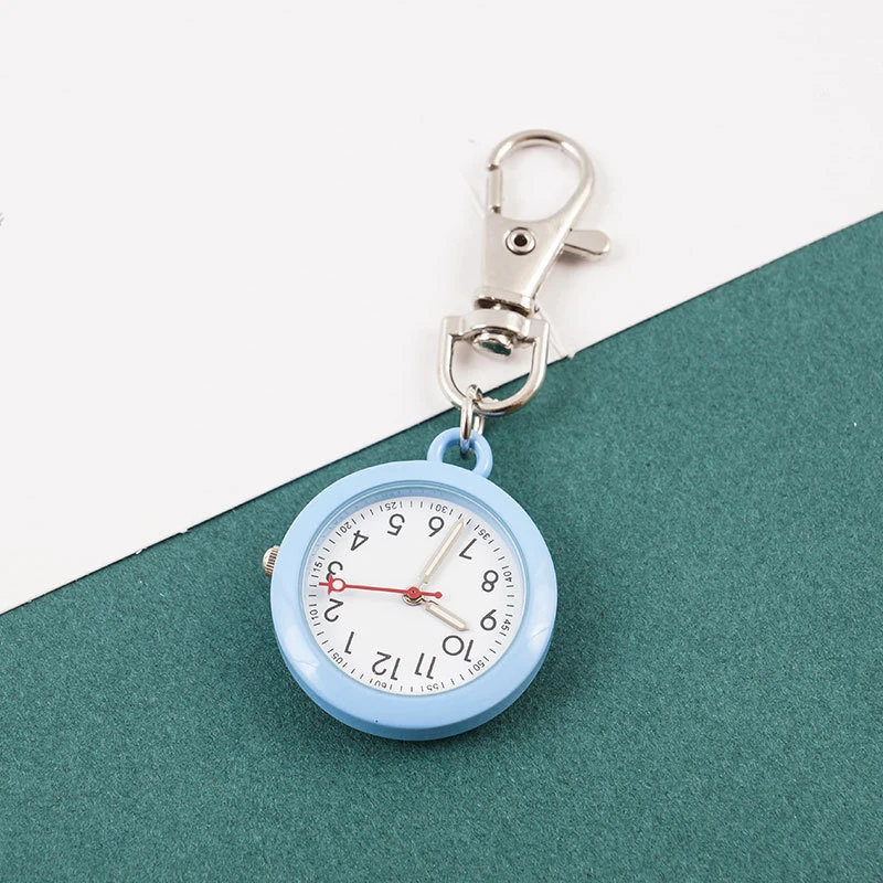 Fob Pocket Watch Hospital Gift Doctor Clock Keychain with Lobster Clip Glow in Dark Nurse Watches Dropshipping Unisex 10pcs