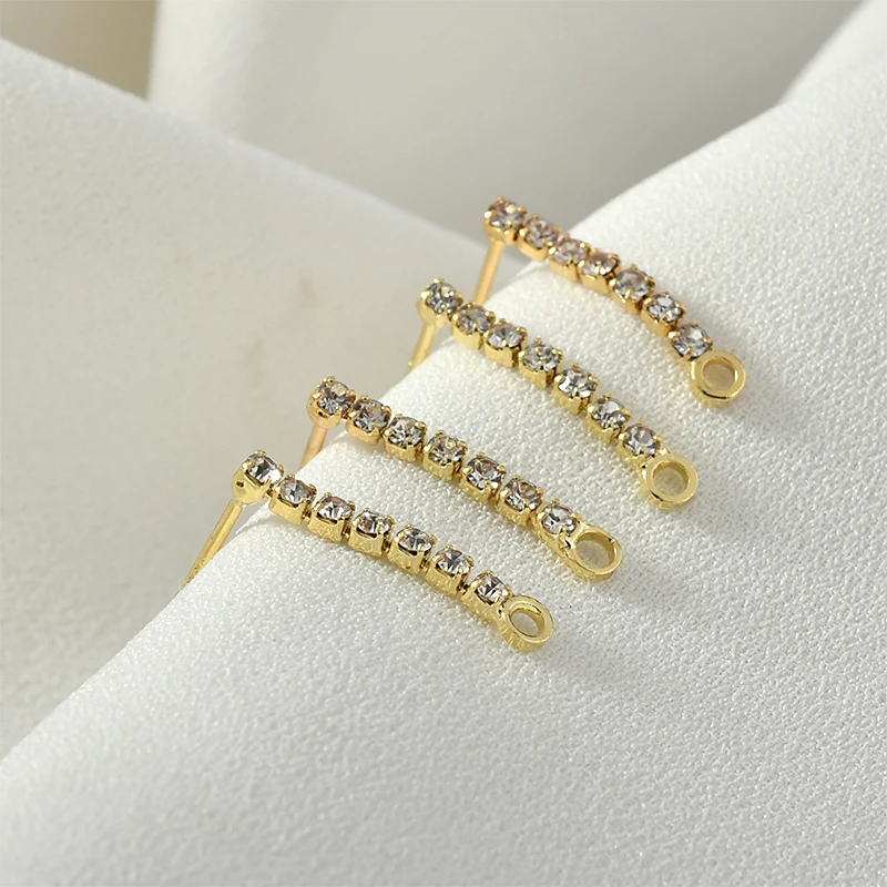 

Exquisite rectangle shape handmade 30pcs/lot fashion alloy women stud earrings diy jewelry earring accessory