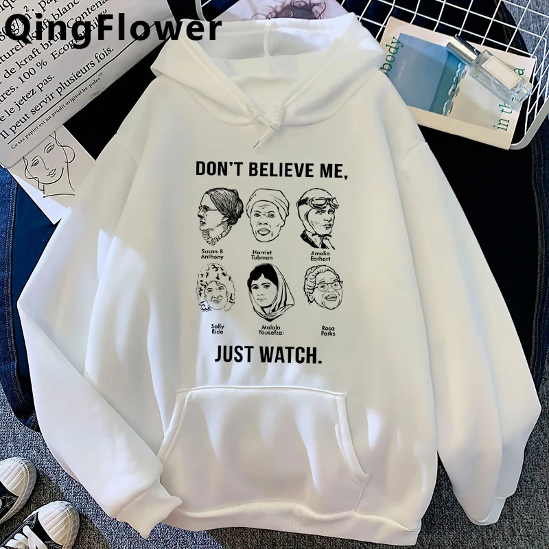 

Феминистская Женская толстовка Fenimism Girl Power Grl Pwr, Женская Корейская графическая толстовка, графическая Толстовка Оверсайз