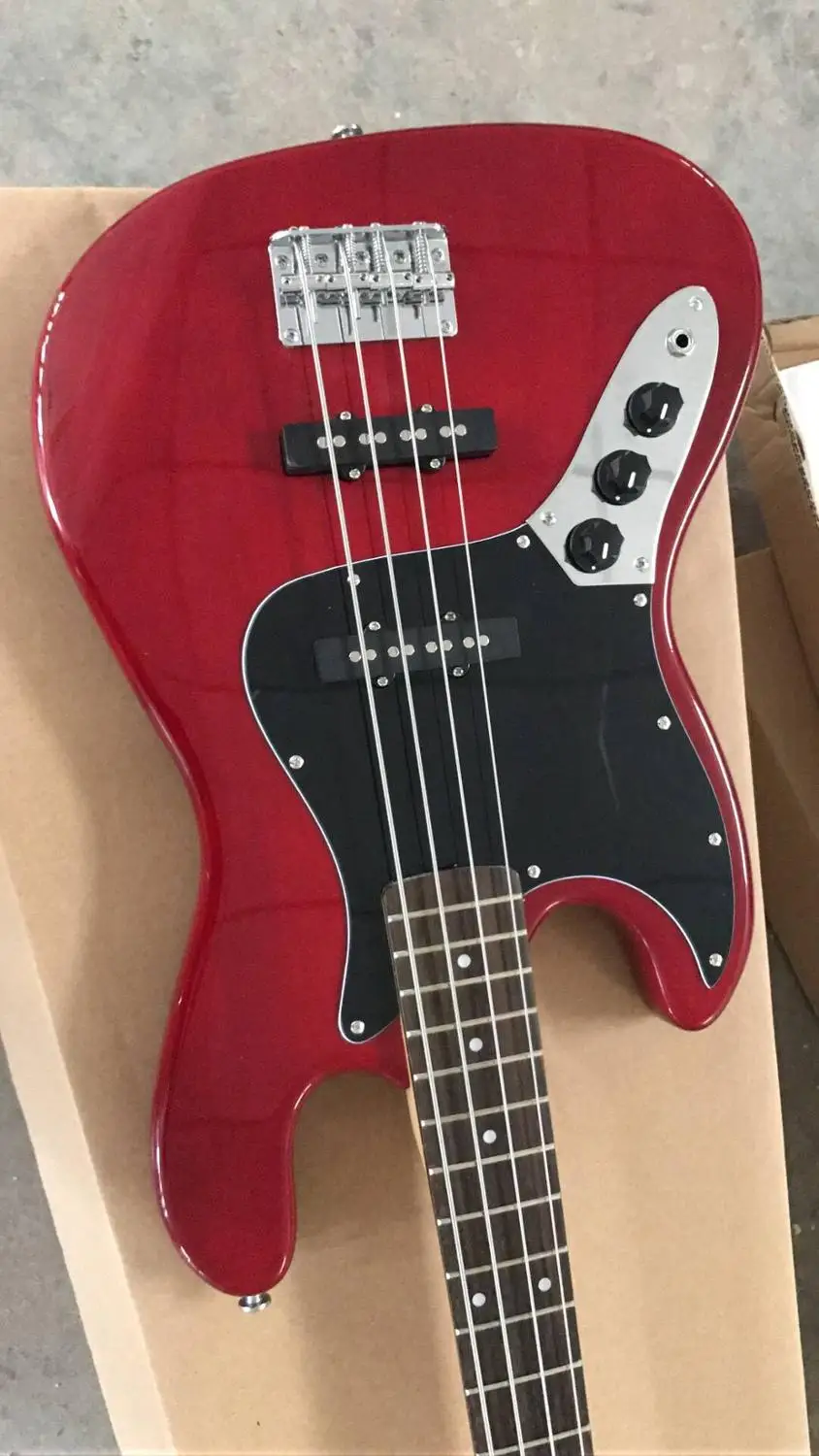Оптовая продажа новая леворукая электрическая бас-гитара высокого качества 4