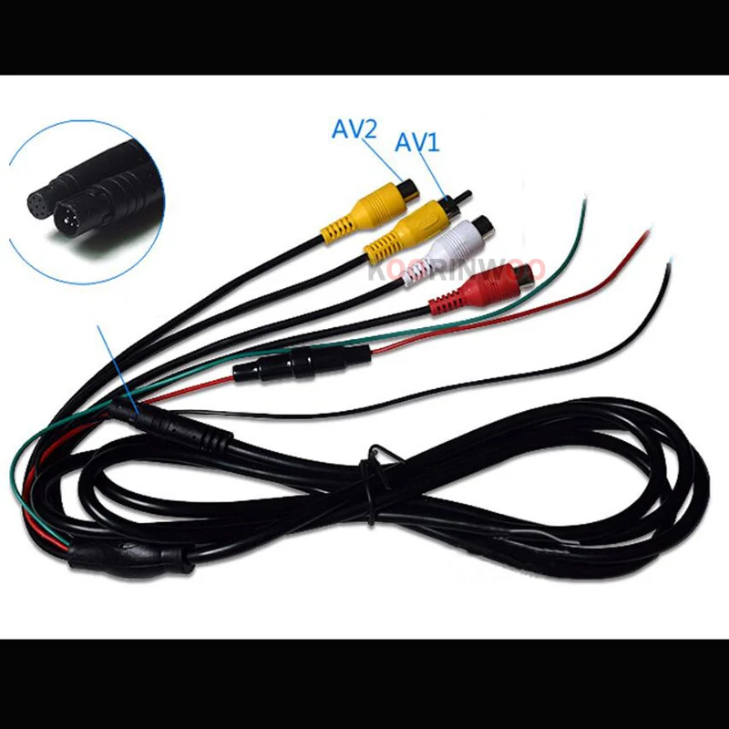 koorinwoo ahd ccd video player 7 car monitor mirror bluetooth mp5 fm phone car rear view camera front camera form car detector free global shipping